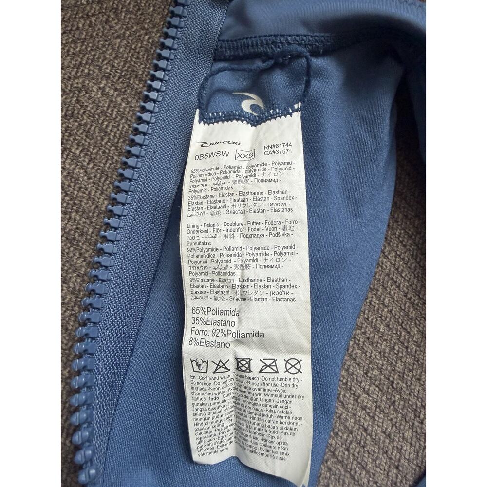 Rip Curl Mirage Ultimate Good Coverage OnePiece Surfsuit Swimsuit Vtg Blue XXS - Picture 9 of 11